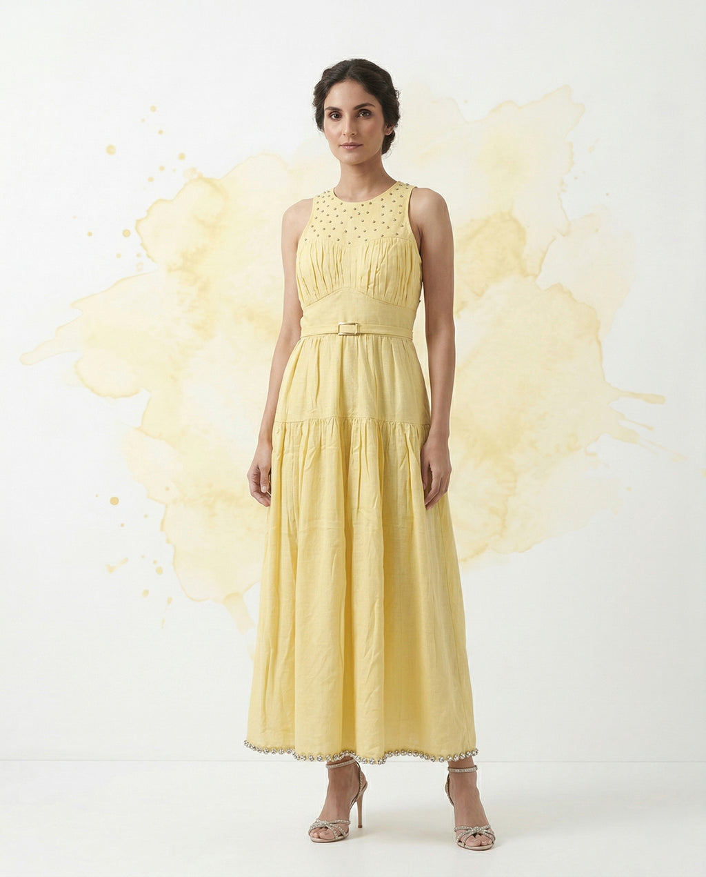 Buttercup Eyelet Midi Dress