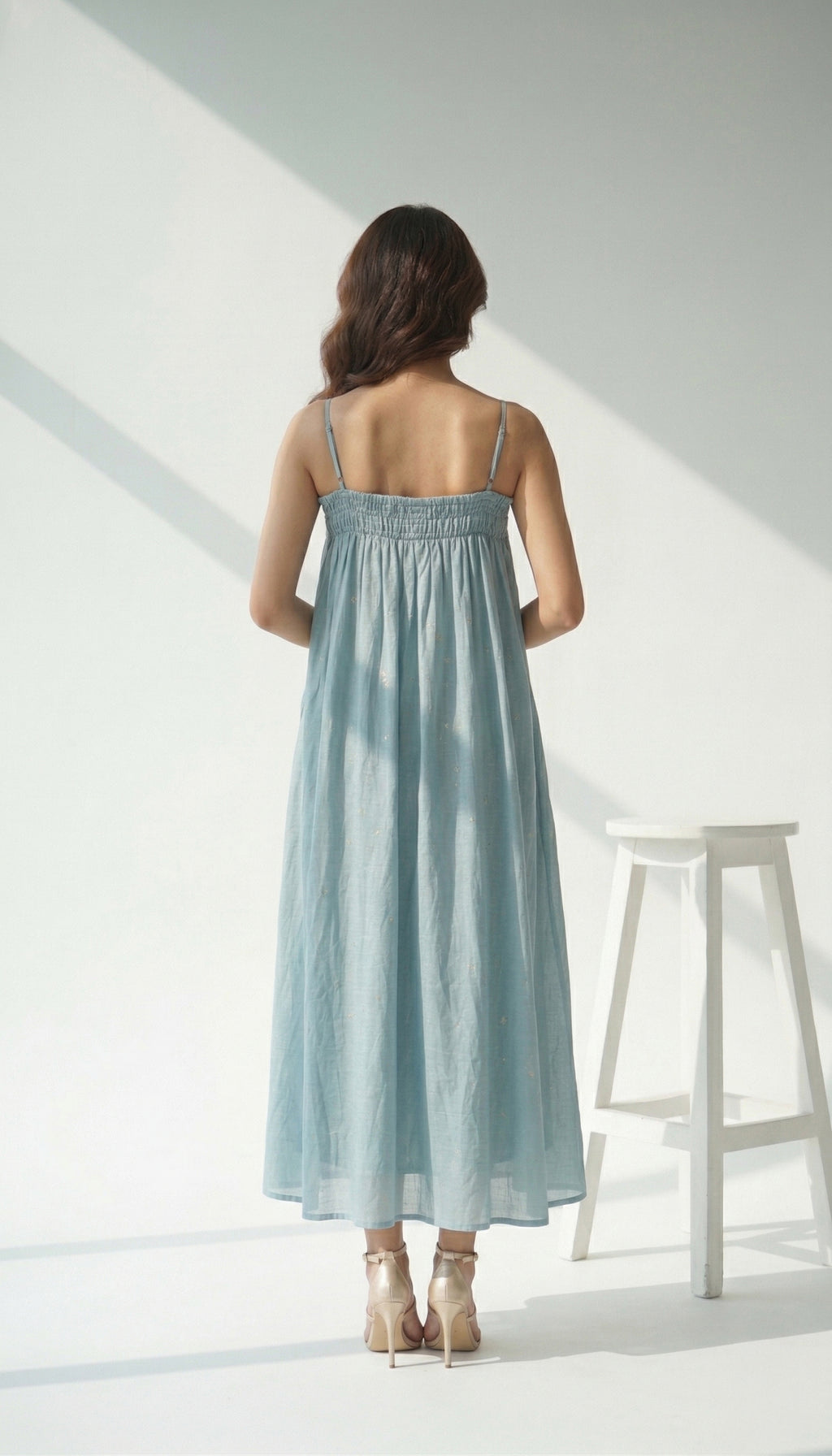 Powder Blue Breeze Maxi Dress