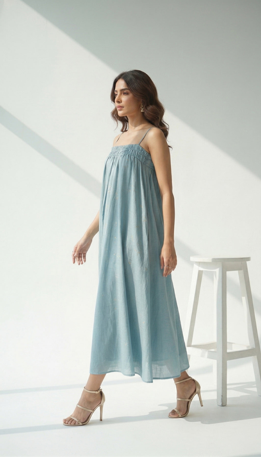 Powder Blue Breeze Maxi Dress